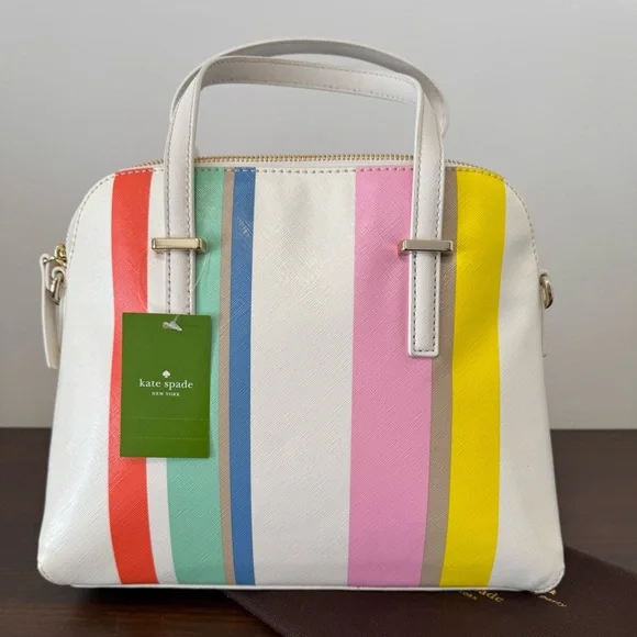 Kate Spade NWT - Cedar Street Multi Striped bag, dust bag included - Picture 4 of 11